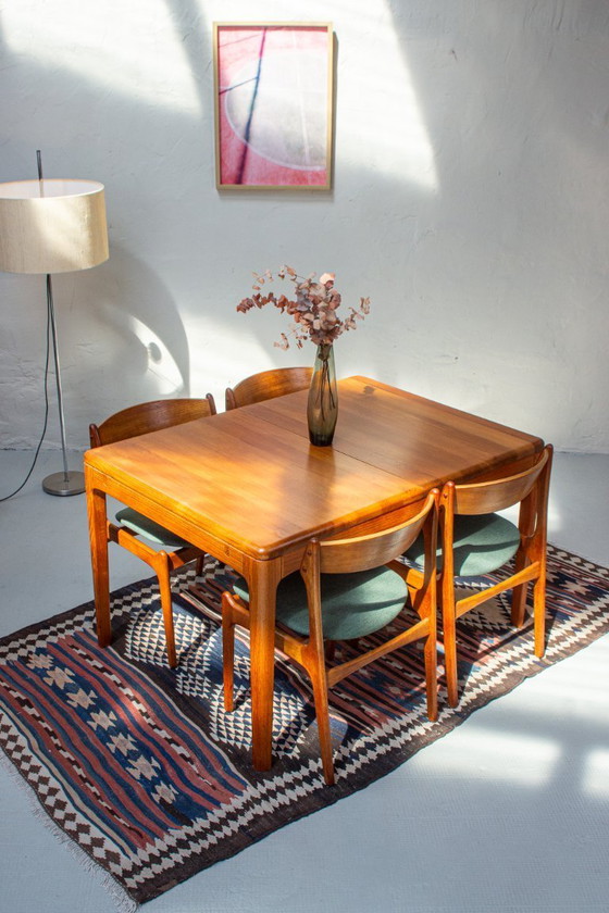 Image 1 of Vintage teak dining table, Danish Mid Century, 1960s, solid wood