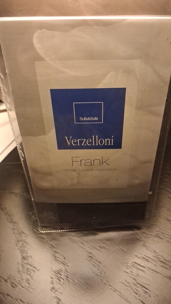 Image 1 of Two leather armchairs and ottoman by Verzelloni