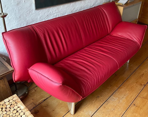 Canapé rouge Leolux Tango Ferrari (voir aussi fauteuil pivotant)