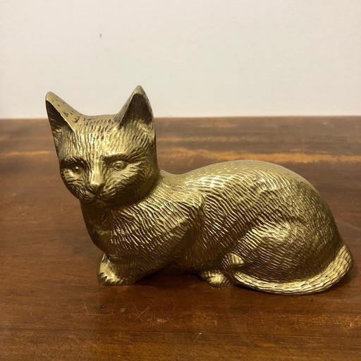 Brass cat
