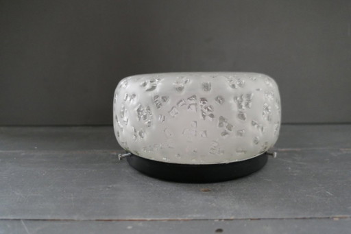 Plafonnier vintage en verre Peill & Putzler Allemagne