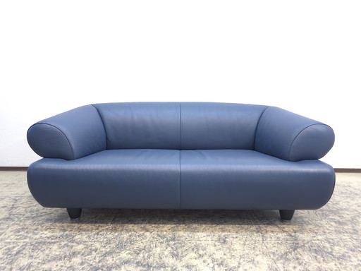 De Sede DS 91 Gris bleu Canapé design en cuir Canapé