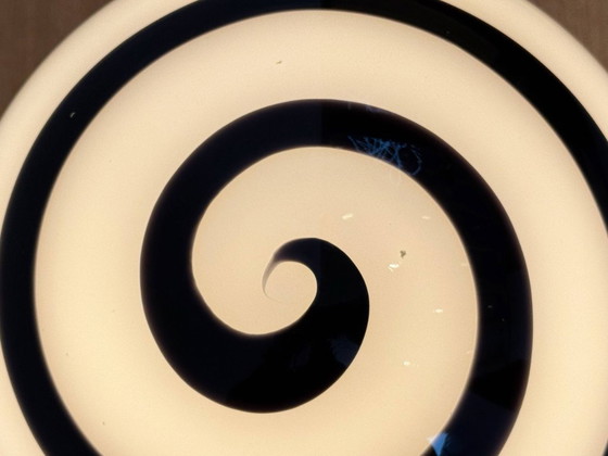 Image 1 of Grande lampe en verre à motif zèbre par Wofi Leuchten, Allemagne, années 2000