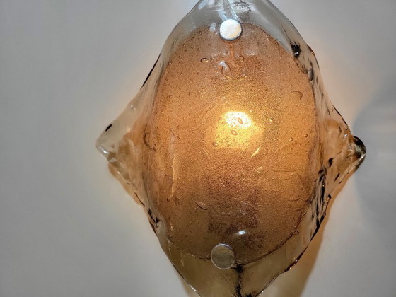 Image 1 of Lampada da parete vintage in vetro di Murano di Kalmar 1970