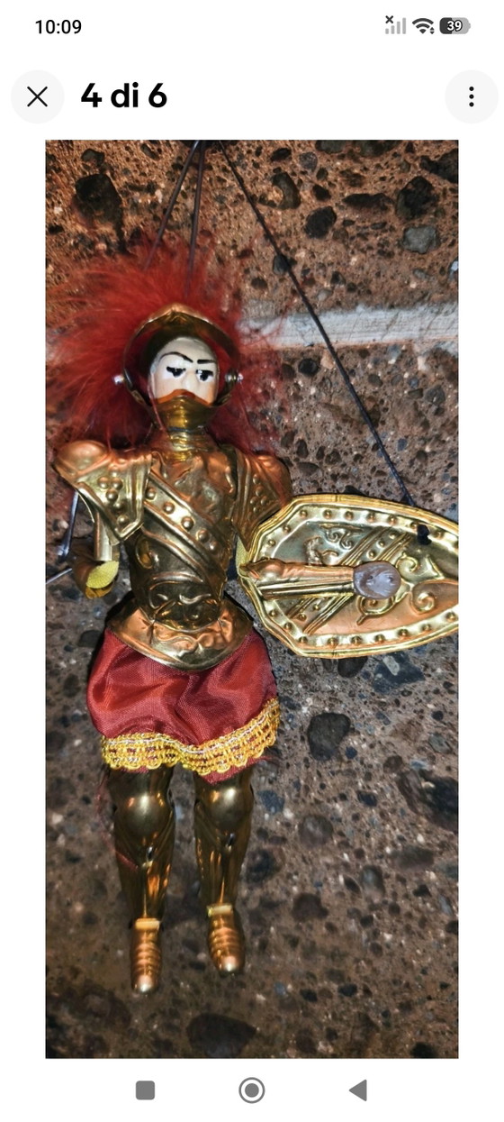 Small Sicilian Puppet Vintage Angelica 18cm Collectible – Decorative Objects, Metal, Plastic (photo 4 of 7)