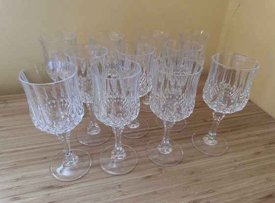 Image 1 of 11 bicchieri vintage "Longchamp" in Cristal d'Arques da 16 cl