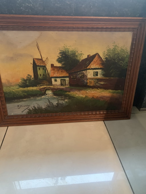 Olieverf schilderij 