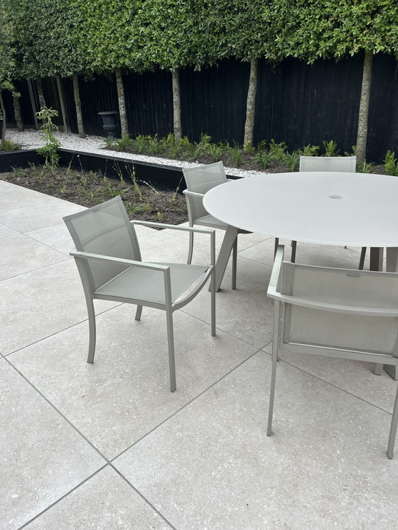 Image 1 of Royal Botania aluminium tuintafel met 6 stoelen 