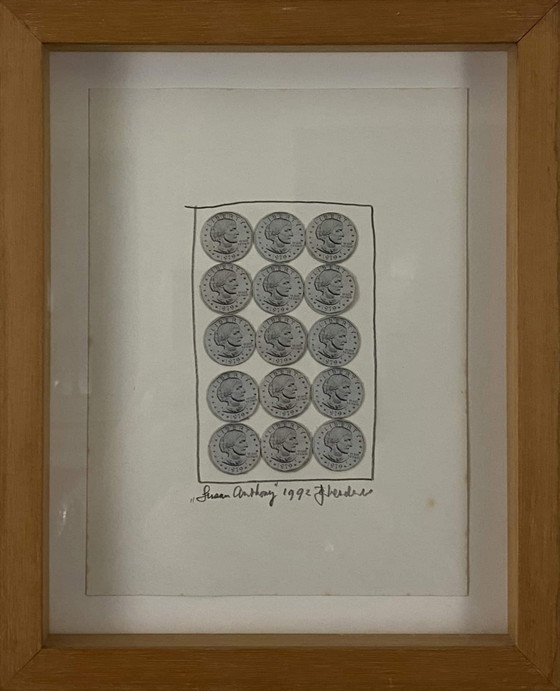 JAN HENDERIKSE - "Susan Anthony" – Dipinti e disegni, Paper (photo 3 of 5)
