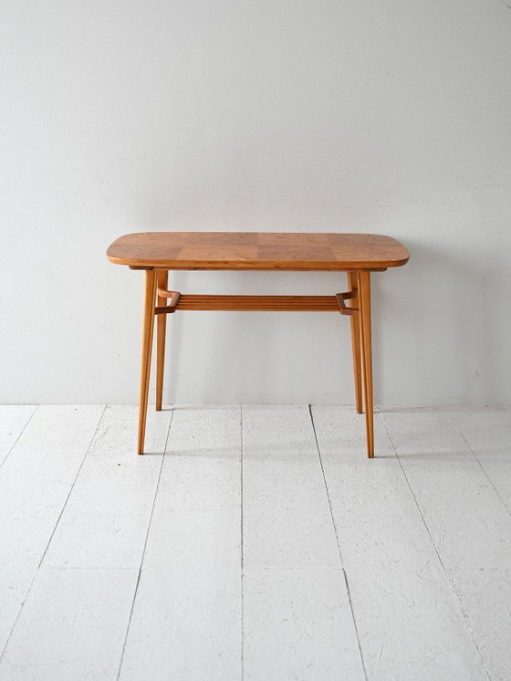 Image 1 of 1960s Scandinavian coffee table in ash and beech
