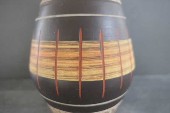 Image 1 of Vintage AKRU Klinker keramische vaas 19 25 handgemaakt