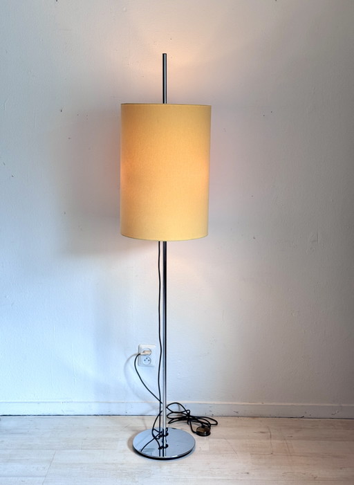 Lámpara de pie minimalista vintage Staff Leuchten 1960 – vloerlampen, Chrome, Textile (photo 2 of 12)
