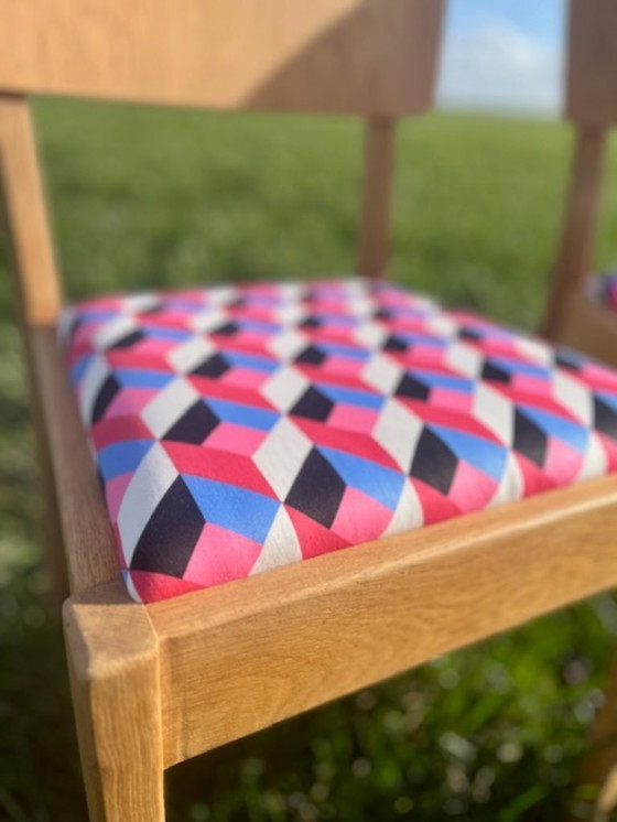 Image 1 of Set of 2 Vintage Art Deco chairs – Hague School style – Upcycled