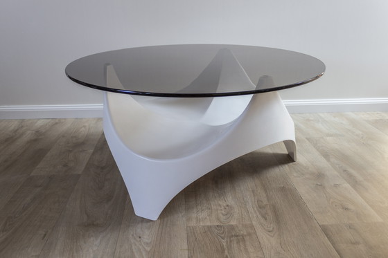 Image 1 of Tavolino da caffè Space Age - Opal Möbel - 1960 - poliestere e vetro fumé