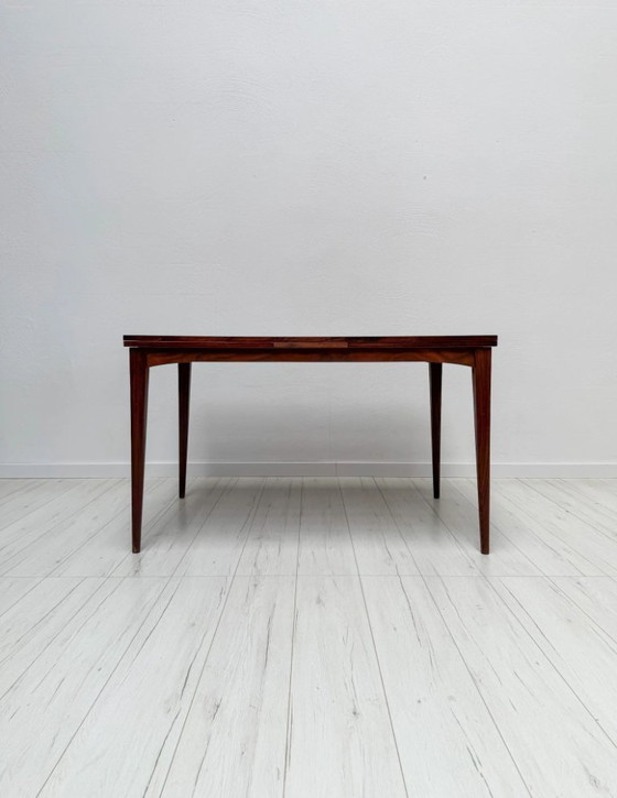 Tavolo da pranzo allungabile scandinavo in teak Mid-Century degli anni '60 – Tavoli da pranzo, Legno (photo 3 of 8)