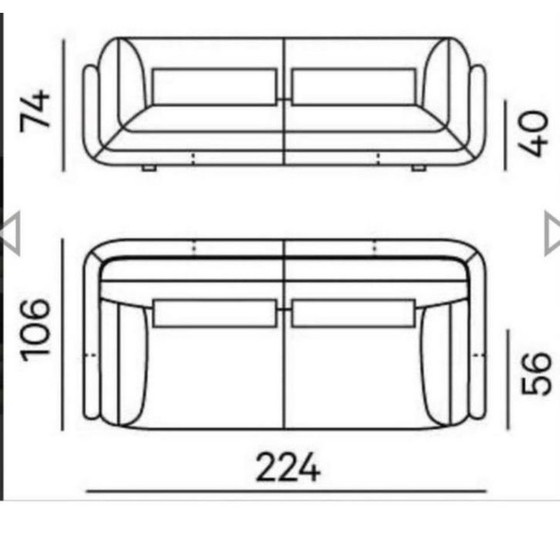 Image 1 of Leolux Lunetta 3-Zits Bank Nieuw