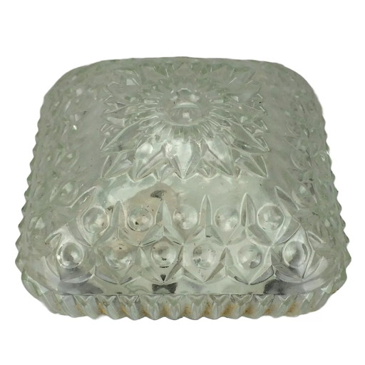 60s 70s Lamp Lamp Plafoniere Flush Mount Glass Space Age Design 60s