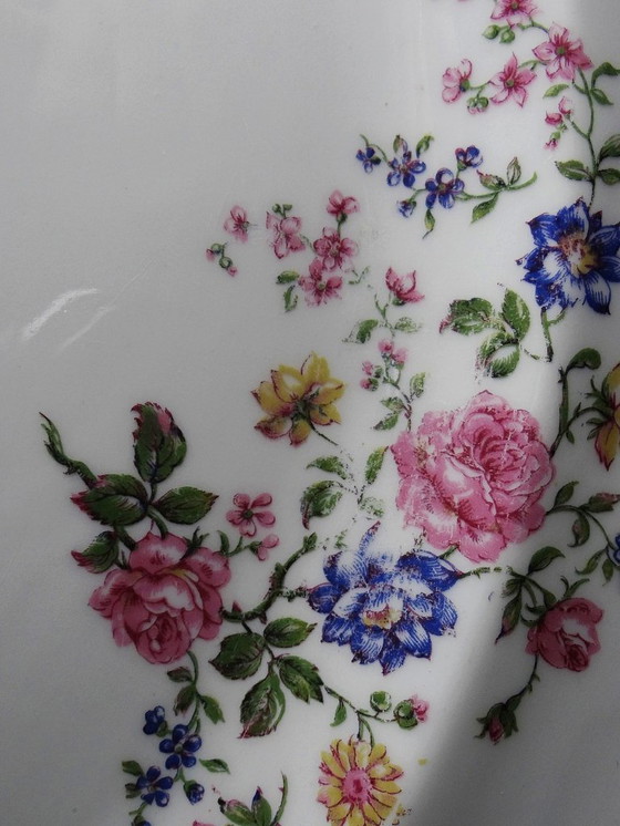 Image 1 of Bernardaud Limoges porcelain serving platter with floral decoration, 1920s-1950s