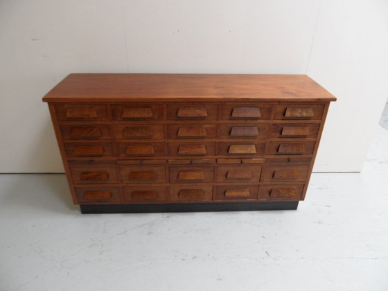 Image 1 of Antique shop cabinet with 25 drawers