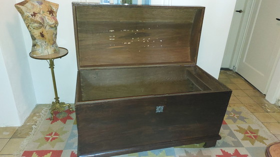 Image 1 of Antique blanket chest