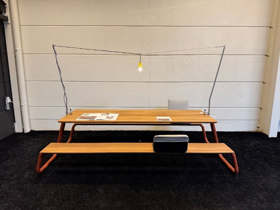 Wünder - Table moyenne 285 x 166 x H 73 cm, Brun cuivré – Tables de jardin (photo 7 of 7)