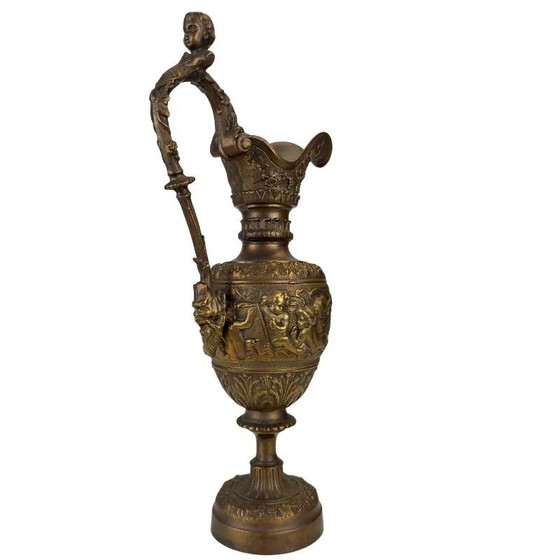 Brocca in Bronzo Bacco con Putti, Stile XIX Secolo – Classica Brocca Ornamentale Europea (photo 5 of 13)