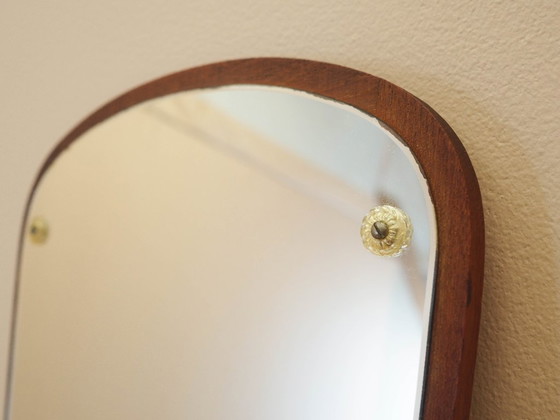 Image 1 of Specchio con cornice in legno, design danese, anni '80, prodotto in Danimarca