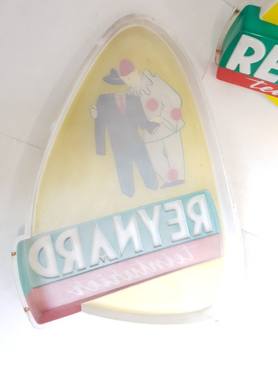 Image 1 of Insegna in plastica stampata degli anni '50 - Reynard Dyer - Vintage anni '50