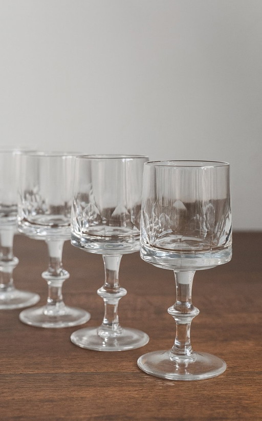 Eleganti calici di cristallo vintage - Set da 5