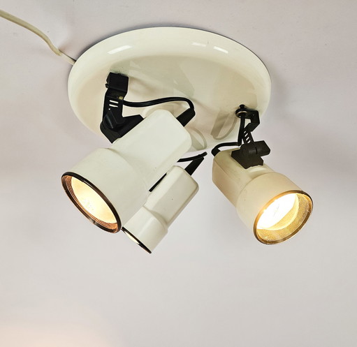 Vrieland design - 3 spots plafonniere - opbouwspot - metaal - kunststof - 3e kwart 20e eeuw