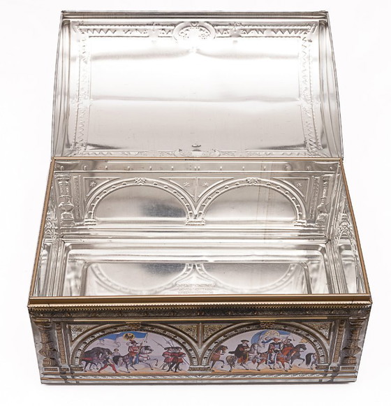 Image 1 of Tinplate biscuit tin by Otto Schmidt