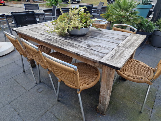 Image 1 of Teak patio table
