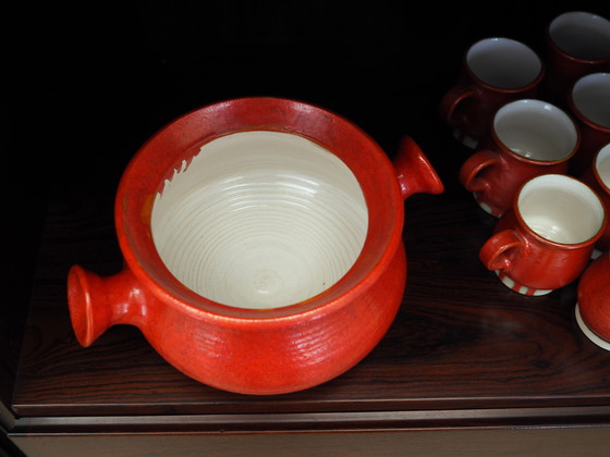 Image 1 of Ceramic punch set, Danish design, 1960s, production: Denmark