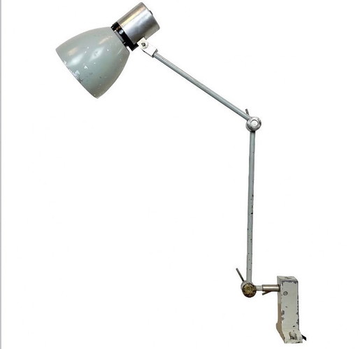 Grey Industrial Table Lamp from Elektrosvit, 1970s