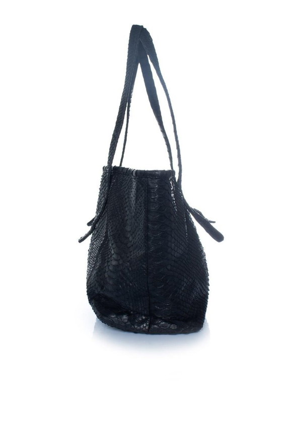 Image 1 of Numéro Neuf, mini sac cabas en cuir de python