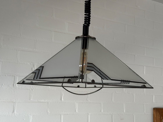 Image 1 of Lámpara colgante de estilo moderno de mediados de siglo | Años 80 | Pirámide