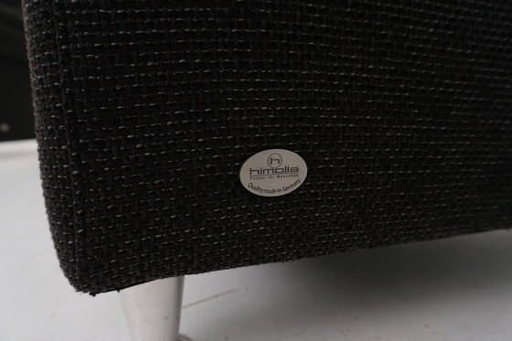 Image 1 of Himolla set set couch sofa three seater two seater armchair fabric brown