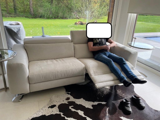 Natuzzi Pensiero 3-seater sofa with 2 electric recliners – 3 5 zitsbanken, Other