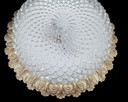 2247 ceiling lamp relief glass with copper-colored edge