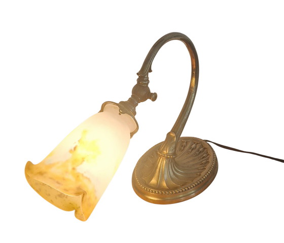 Image 1 of Lampada Art Nouveau - Firmata Müller frères- Circa 1910