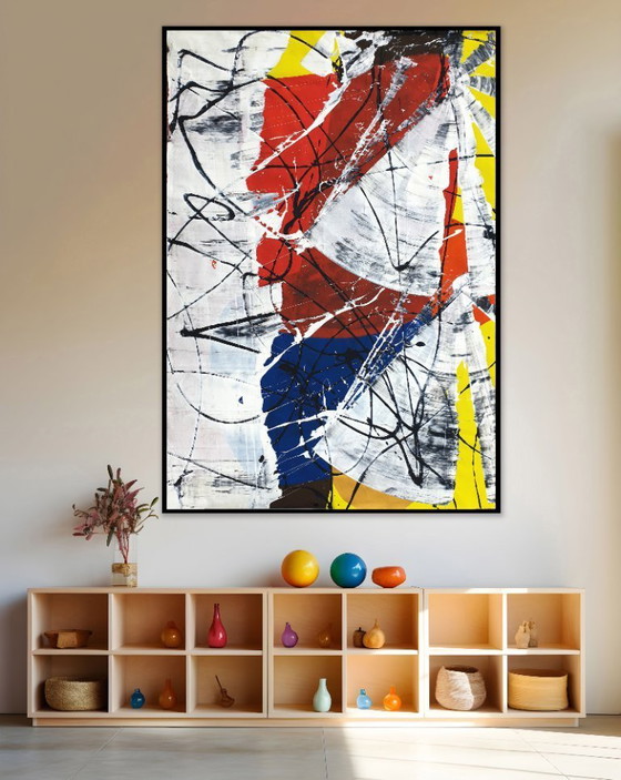 Image 1 of Jürgen Angeler - Red Flower - 215 x 150 cm