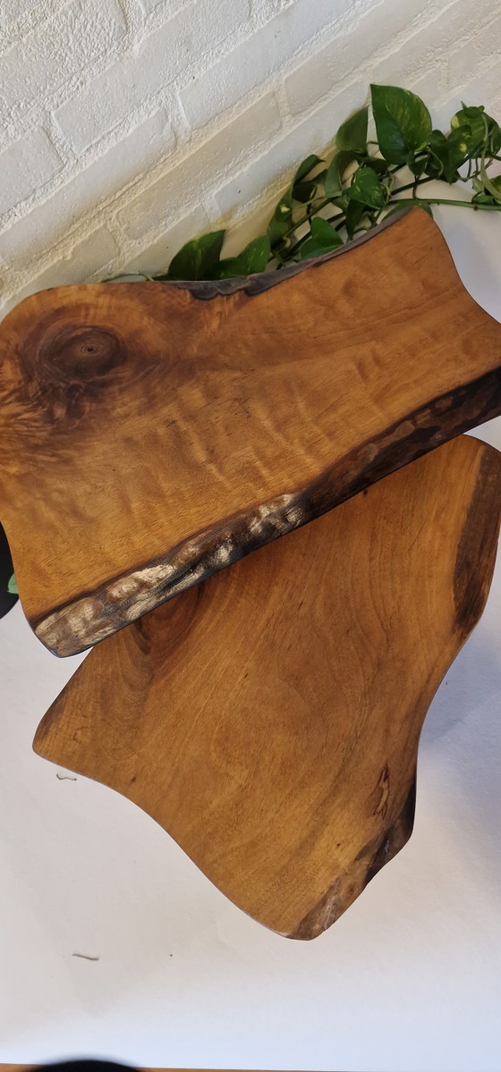 Image 1 of Vintage set nesting tables/ mimi set tree trunk tables