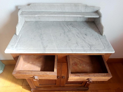 Mueble de baño de mármol Art Déco