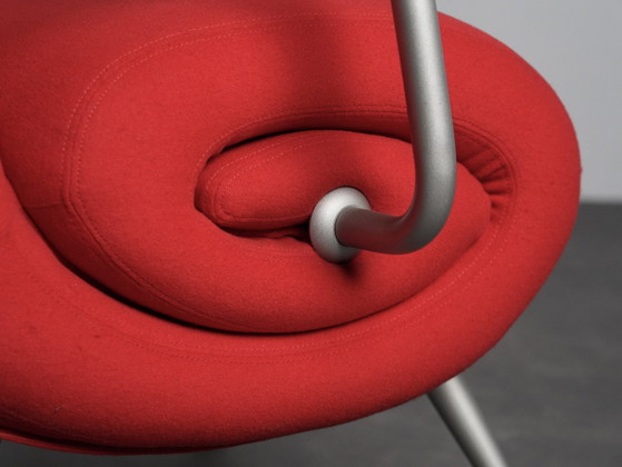 "Chiocciola" Lounge Chair by Roberto Semprini for Arredaesse, Italy, 1994, Adjustable recliner chair, Wood (photo 7 of 10)
