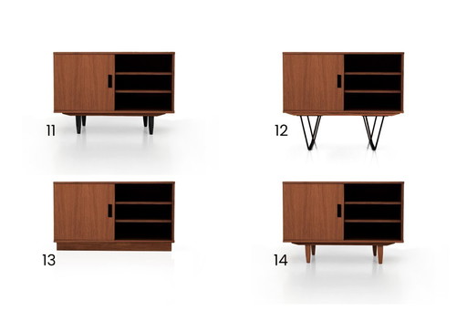 Mobile TV in teak T-S17