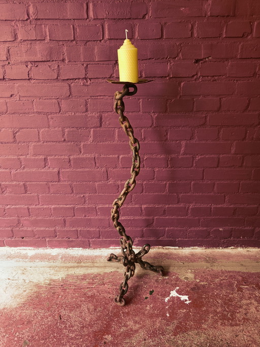 XL Brutalist floor sconce