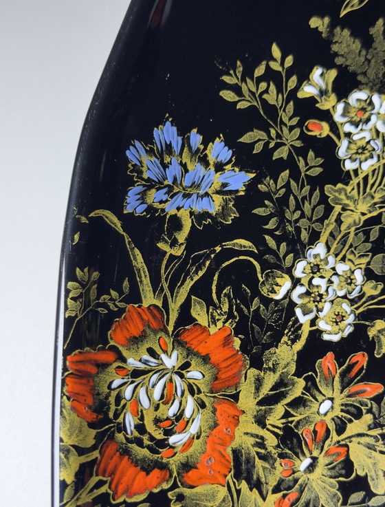 Longwy Hand-Decorated 50 cm Ceramic Centerpiece Dish, France, Mid-20th Century – Decorative Objects (photo 4 of 15)