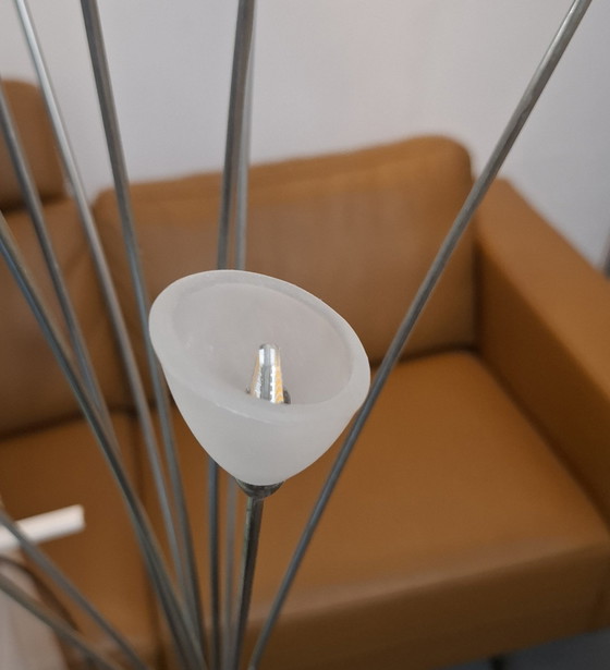 Moderne dimbare led lamp, met voetdimmer – K-light, Vloerlampen, rvs, Glass (photo 5 of 5)