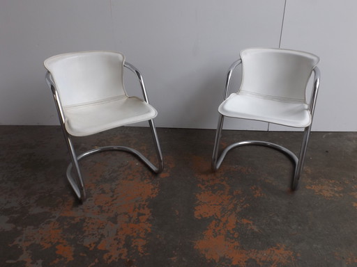 Ensemble de 2 chaises de salle à manger Willy Rizzo