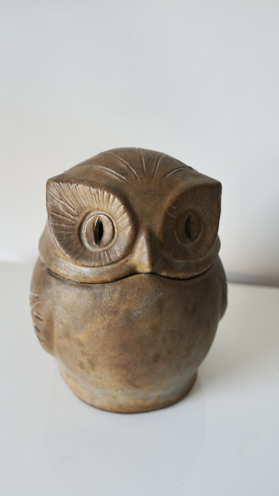 Image 1 of Sculpture de hibou en céramique - Signée Agnès Escala - France, années 1960